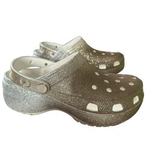 NEW IN BOX CLASSIC PLATFORM OMBRE GLITTER CLOG W7 M5